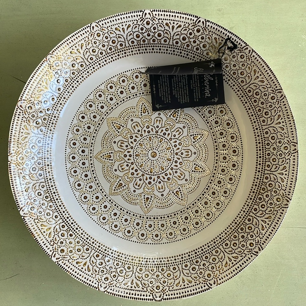 Decorative handmade glass bowl